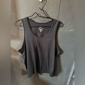 Nike Gray Sleeveless Tank Top Athletic Style